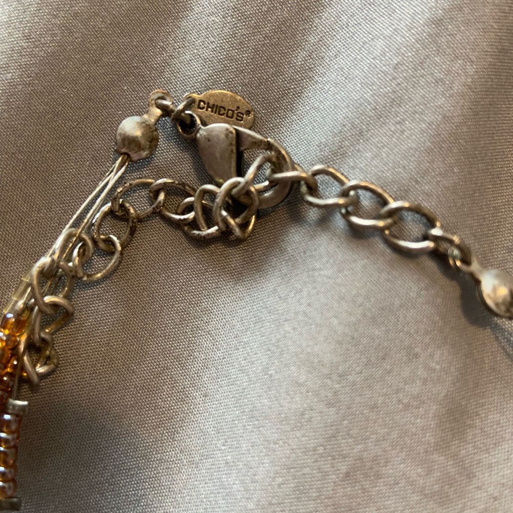 Chicos Beaded Necklace - Warm Tones - Picture 3 of 6